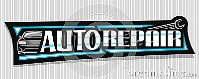 Vector banner for Auto Repair Vector Illustration