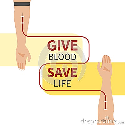 Blood donation infographic Vector Illustration