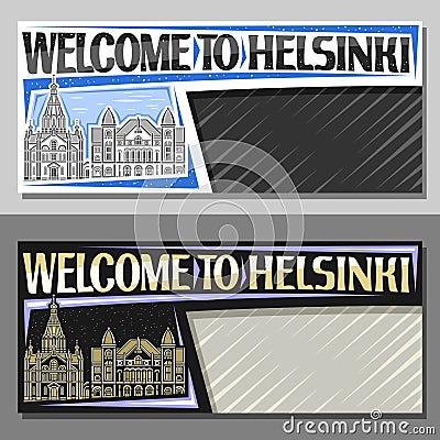 Vector banner for Helsinki Vector Illustration