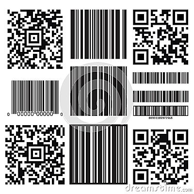 Vector bar code labels Vector Illustration