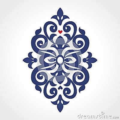 Vector baroque ornament in Victorian style. Vector Illustration