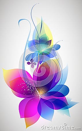 Vector beautiful flower background art Stock Photo