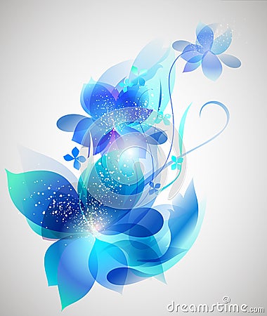 Vector beautiful flower background art Vector Illustration