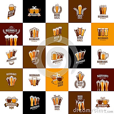 Vector beer logo Vector Illustration