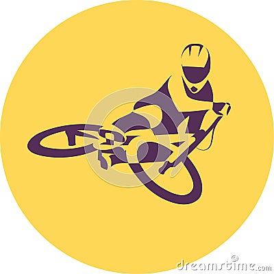 Vector bicycle racer Vector Illustration