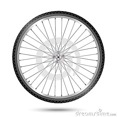 Vector Bicycle Wheel Vector Illustration