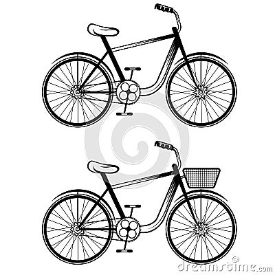 vector bicycles art Vector Illustration