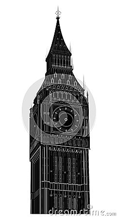 Vector_big ben Vector Illustration