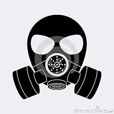 Vector biohazard mask white Vector Illustration