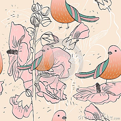 Vector birds Vector Illustration