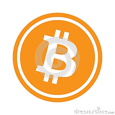 Bitcoin icon logo Vector Illustration