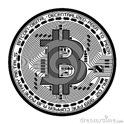 Vector bitcoin Vector Illustration
