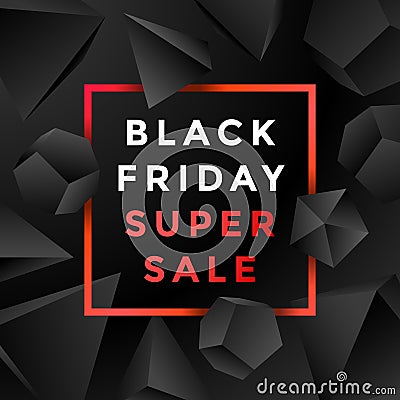 Vector black friday sale background Vector Illustration