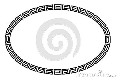 Black Oval Frame for Certificate, Placard Go Xi Fat Cai, Imlek Moment or other China Related Vector Illustration