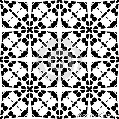 Vector BLACK WHITE PATTERN REPETED DESING Vector Illustration