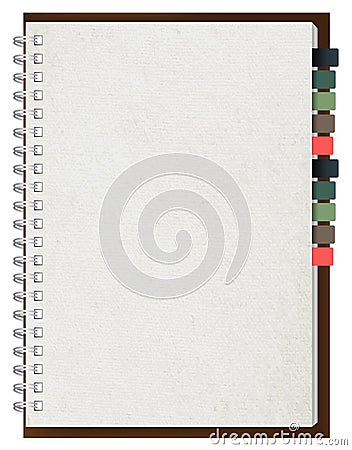 Vector blank notebook paper Vector Illustration