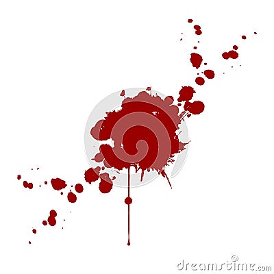 Vector blood splatter isolated. illustration design Vector Illustration