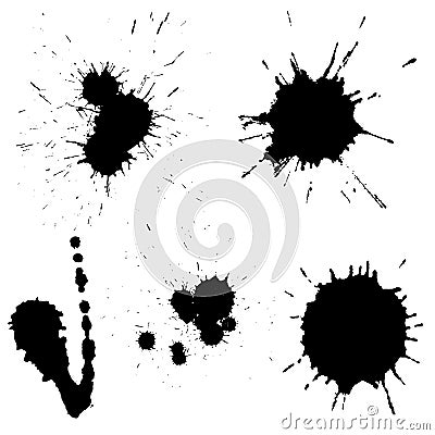 Vector blots Vector Illustration