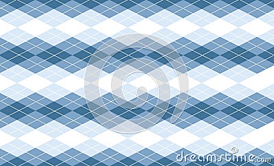 Vector Blue Argyle Background Vector Illustration