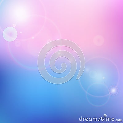 Vector blur blue and pink background Vector Illustration