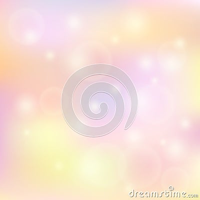 Vector blurry soft background with photographic bokeh Vector Illustration