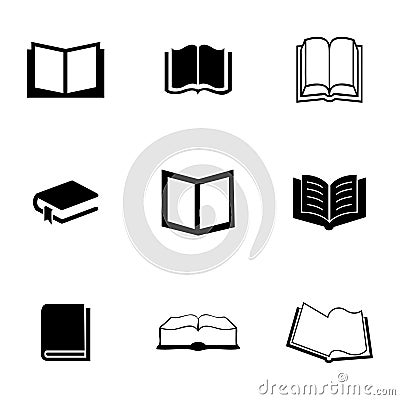 Vector book icons set Vector Illustration