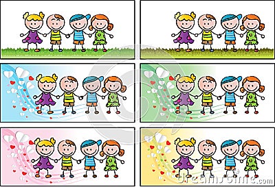 Vector book mark for children Stock Photo