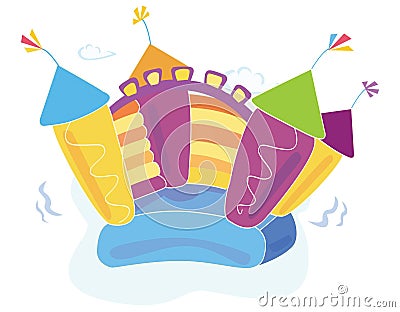 Vector bouncy castle Vector Illustration