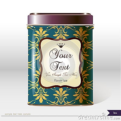 Vector box with place for your text. Design product package. Vector Illustration