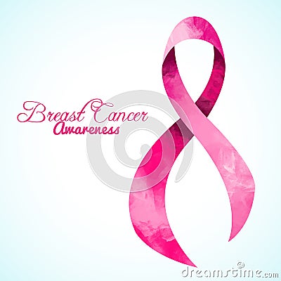 Vector Breast Cancer Awareness Month Vector Illustration