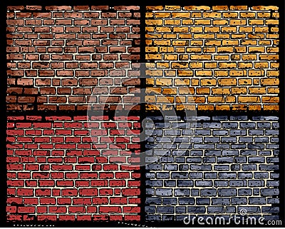 Vector brick wall Vector Illustration