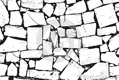 Vector Bricks and Stones Texture Vector Illustration