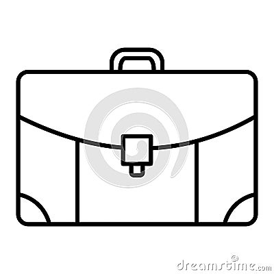 Vector Briefcase Outline Icon Design Vector Illustration