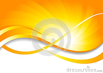 Vector bright background in yellow Vector Illustration