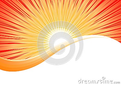 Vector bright orange background Vector Illustration