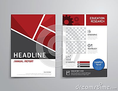 Vector brochure, flyer, magazine cover booklet poster design. Vector Illustration