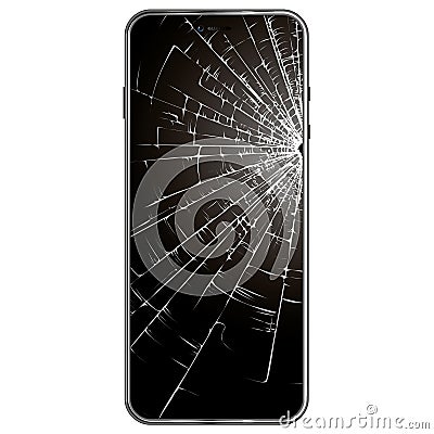 Vector broken phone Vector Illustration