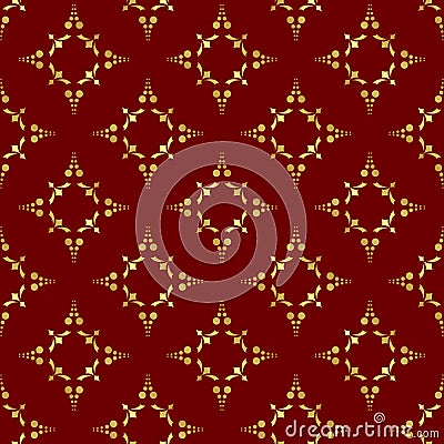 vector brown geometrical seamless texture Vector Illustration