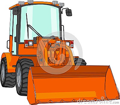 Vector bulldozer Vector Illustration