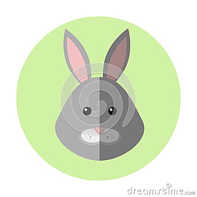 Vector bunny portrait Vector Illustration