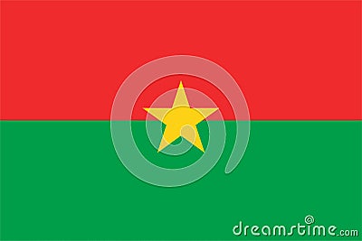 Burkina Faso Flag Stock Photo