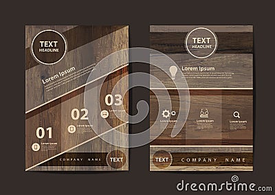 Vector business brochure flyer design layout template in A4 size Vector Illustration