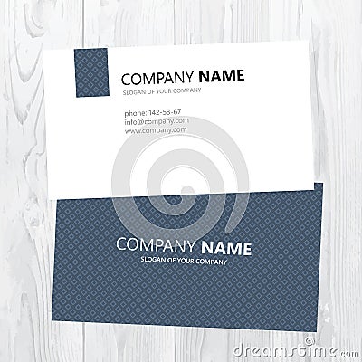 Vector business card design Vector Illustration