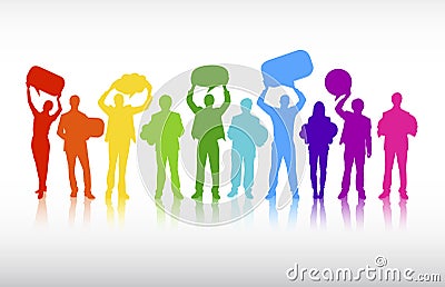 Vector of business communications Collaboration Concept Stock Photo