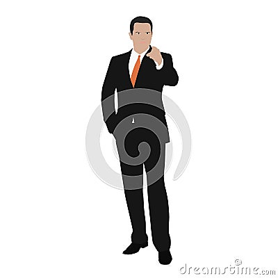 Vector business man indicate Vector Illustration