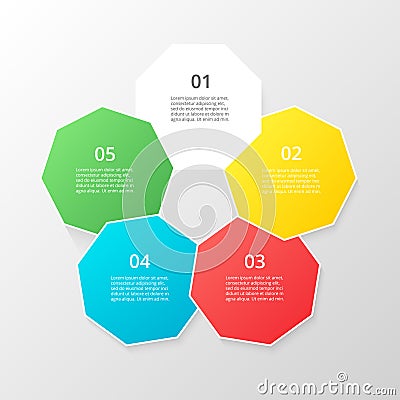 Vector business template for presentation. Vector Illustration