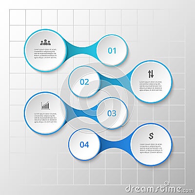 Vector business template for presentation. Vector Illustration