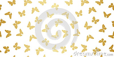 Vector butterfly seamless repeat pattern wallpaper, background with butterflies Vector Illustration