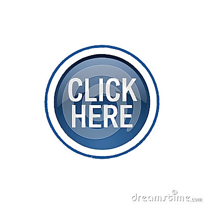 Vector Button Design Click Here Call to Actio Vector Illustration