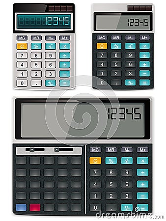 Vector calculators - simple and scientific Vector Illustration
